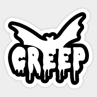 Creep Bat Gothic Aesthetic Grunge Vampiric Punk Halloween Sticker